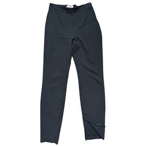 Babaton Aritzia Black Slim Fit High Waist Zip Side Bottom Stretch Pants Size 6